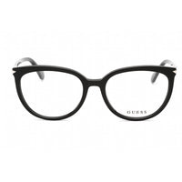 Guess Women's Eyeglasses - Shiny Black Cat Eye Plastic Full Rim Frame | GU2881 001 ,