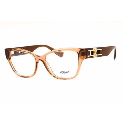 Versace Women's Eyeglasses - Brown Transparent Cat Eye Full Rim Frame | 0VE3347 5436 ,