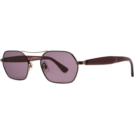 Garrett Leight Unisex Sunglasses - Copper-Gunmetal Frame | GOLDIE CO-GM-BIO BGY/VGY ,