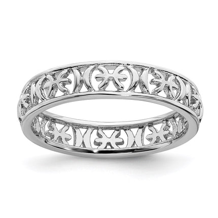 Sterling Silver Stackable Expressions Pisces Zodiac Ring | QSK2023 ,
