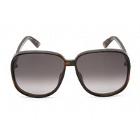 Dior Women's Sunglasses - Dark Havana Plastic Oversized Full Rim Frame | DDOLL S1U 52B ,