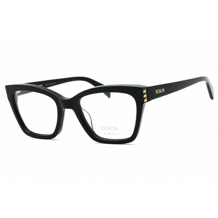 Tous Women's Eyeglasses - Shiny Black Acetate Cat Eye Full Rim Frame | VTOB66W 0700 ,