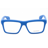 Gucci Men's Eyeglasses - Blue-Blue-Transparent Full Rim Rectangular | GG1573O 004 ,