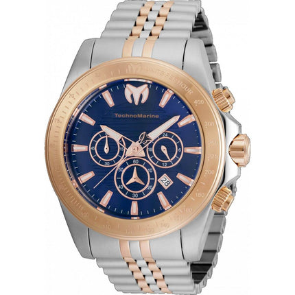 Technomarine Men's Watch - Manta Ray Chronograph Silver and RG Bracelet | TM-220154 ,