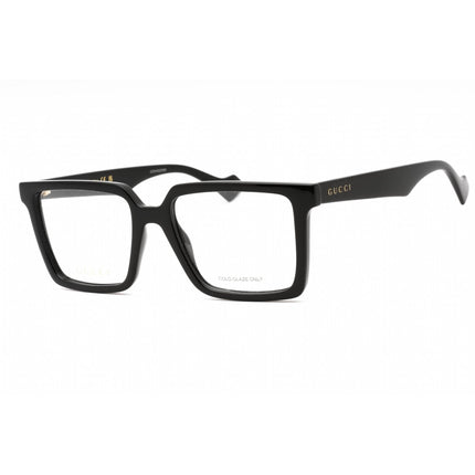 Gucci Men's Eyeglasses - Black Plastic Full Rim Rectangular Shape Frame | GG1540O 005 ,