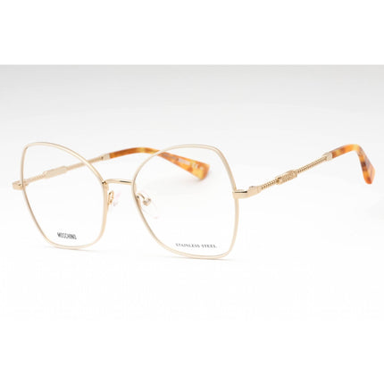 Moschino Women's Eyeglasses - Ivory Gold Metal Butterfly Full Rim Frame | MOS600 IJS ,