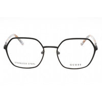 Guess Women's Eyeglasses - Matte Black Metal Geometric Full Rim Frame | GU2912 002 ,