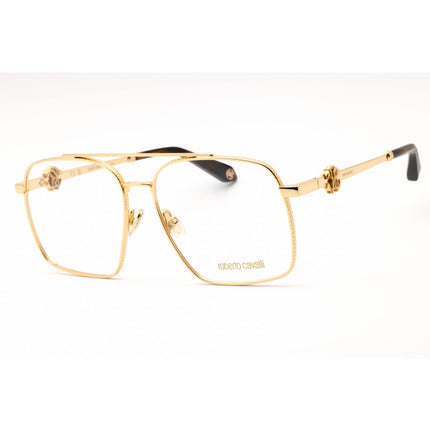 Roberto Cavalli Men's Eyeglasses - Polished Yellow Gold Metal Frame | VRC028 0400 ,
