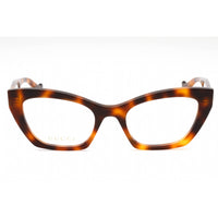 Gucci Women's Eyeglasses - Havana Plastic Cat Eye Shape Frame Clear Lens | GG1334O 002 ,