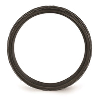 Titanium Black IP-Plated Hammered 8mm Band | TB385 ,