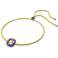Swarovski Women's Bracelet - Dulcis Purple and Yellow Cushion Cut Crystals | 5613645 ,