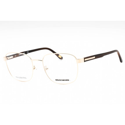 Skechers Men's Eyeglasses - Pale Gold Metal Square Shape Full Rim Frame | SE3330 032 ,