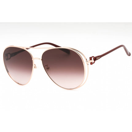 Salvatore Ferragamo Women's Sunglasses - Shiny Rose Gold Frame | SF282SA 770 ,