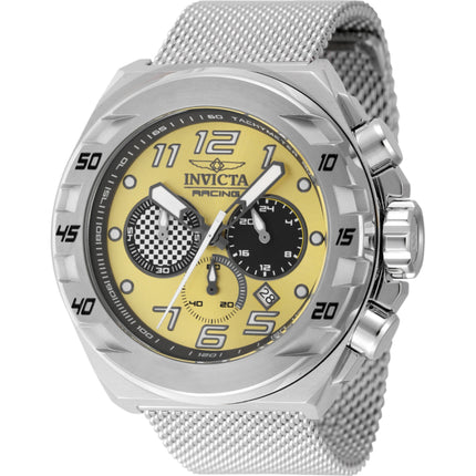 Invicta Men's Watch - Invicta Racing Quartz Chronograph Silver Tone Bracelet | 47199 ,