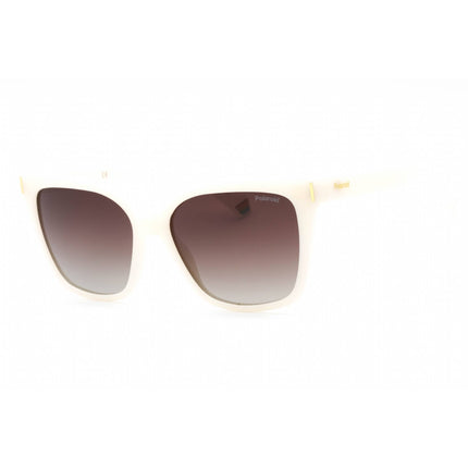 Polaroid Core Women's Sunglasses - White Cat Eye Plastic Frame | PLD 6192/S 0VK6 LA ,