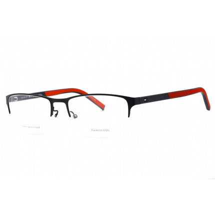 Tommy Hilfiger Men's Eyeglasses - Matte Blue Half Rim Frame | Th 1577/F 0FLL 00 ,