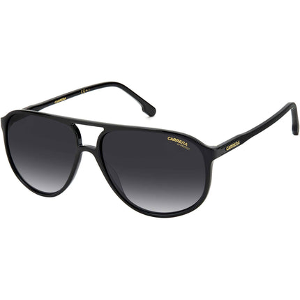 Carrera Men's Sunglasses - Black Polyamide Pilot Frame Grey Shaded Lens | 257/S 807 ,