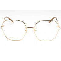 Gucci Women's Eyeglasses - Gold Metal Full Rim Geometric Shape Frame | GG1285O 001 ,