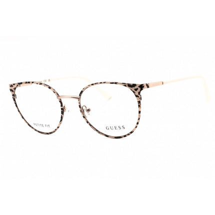 Guess Women's Eyeglasses - Pink Gold Metal Cat Eye Shape Full Rim Frame | GU2913 033 ,