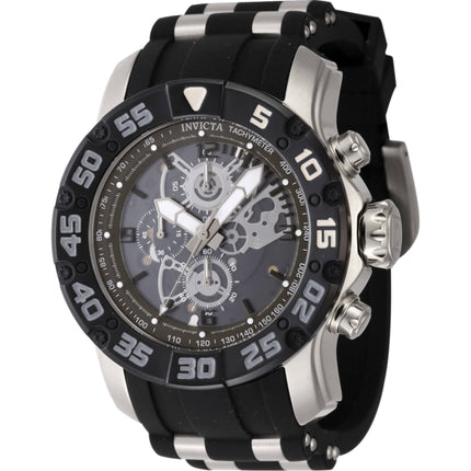 Invicta Men's Watch - Invicta Racing Chronograph Black and Silver Tone Case | 48059 ,
