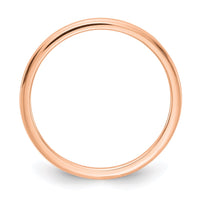 10K Rose Gold 1.2mm Half Round Stackable Band | 1STK17-120R ,