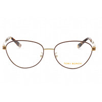 Tory Burch Women's Eyeglasses - Bordeaux Enamel/Gold Cat Eye Frame | 0TY1071 3316 ,