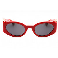 Moschino Women's Sunglasses - Red Plastic Oval Frame Grey Lens | MOS154/S 0C9A IR ,