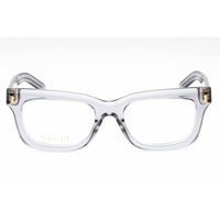 Gucci Men's Eyeglasses - Transparent Grey Full Rim Rectangular Frame | GG1522O 008 ,