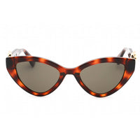 Moschino Women's Sunglasses - Havana Cat Eye Plastic Full Rim Frame | MOS142/S 005L 70 ,
