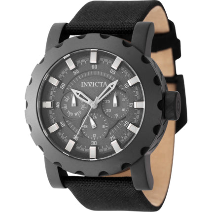 Invicta Men's Watch - I-Force Quartz Fixed Bezel Black Dial Strap Day-Date | 47585 ,