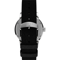 Timex Men's Watch - Marlin Automatic Silver Dial Black Leather Strap | TW2W19000ZV ,