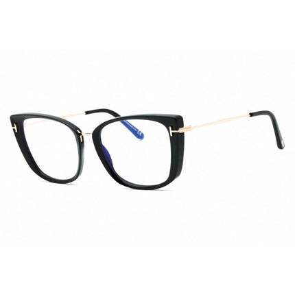 Tom Ford Women's Eyeglasses - Shiny Black Cat Eye Shape Full Rim Frame | FT5816-B 001 ,