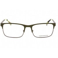 Calvin Klein Jeans Men's Eyeglasses - Olive Metal Rectangular Full Rim | CKJ178 306 ,