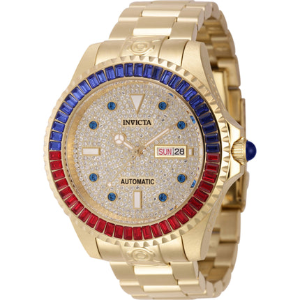 Invicta Men's Watch - Pro Diver Automatic Yellow Gold Steel Bracelet Crystal | 46636 ,