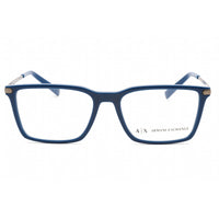Armani Exchange Women's Eyeglasses - Blue Square Frame Clear Demo Lens | 0AX3077 8212 ,