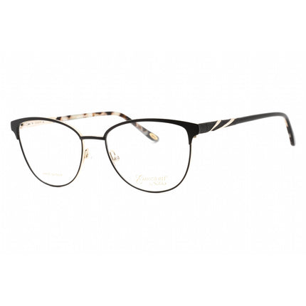 Emozioni Women's Eyeglasses - Matte Black Gold Round Metal Frame | EM 4399 0I46 00 ,