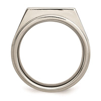 Titanium Satin & Polished Diamond Band | TB263AA ,