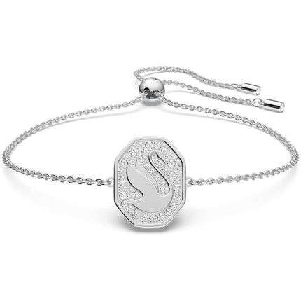 Swarovski Women's Bracelet - Signum Swan Rhodium Plated White Crystal | 5621099 ,