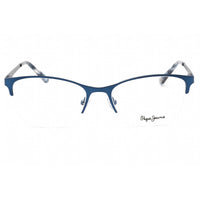 Pepe Jeans Women's Eyeglasses - Blue Metal Cat Eye Frame Clear Demo Lens | PJ1385 C2 ,