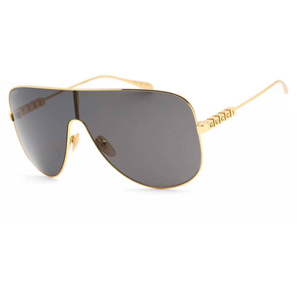 Gucci Women's Sunglasses - Gold Shield Full Rim Metal Frame Grey Lens | GG1436S 001 ,