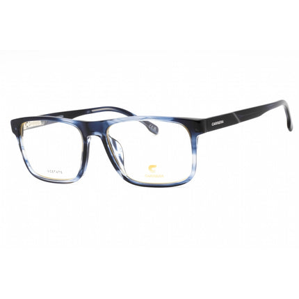 Carrera Men's Eyeglasses - Blue Horn Plastic Rectangular Frame | C FLEX 04/G 038I 00 ,