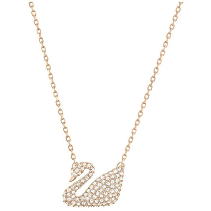 Swarovski Women's Necklace - Swan Crystal Pave Rose Gold Plated | 5121597 ,