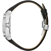 Bulova Men's Watch - Icon Quartz with 262 kHz Frequency Grey Dial Black Strap | 96B416 ,