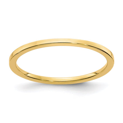 14K Gold 1.2mm Flat Stackable Band | STK16-120Y ,