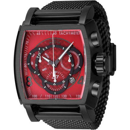 Invicta Men's Watch - S1 Rally Chronograph Gunmetal and Red Dial Bracelet | 46012 ,