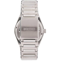 Seiko Men's Watch - Quartz Black Dial Silver Steel Bracelet Date Display | SUR557P1 ,