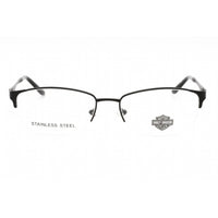 Harley Davidson Women's Eyeglasses - Matte Black Metal Half Rim Frame | HD0541 002 ,