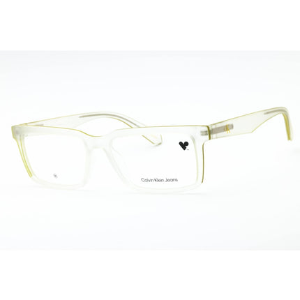 Calvin Klein Jeans Men's Eyeglasses - Crystal Clear Square Shape Frame | CKJ23612 971 ,