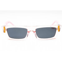 Hugo Women's Sunglasses - Pink Rectangular Plastic Frame Grey Lens | HG 1256/S 035J IR ,