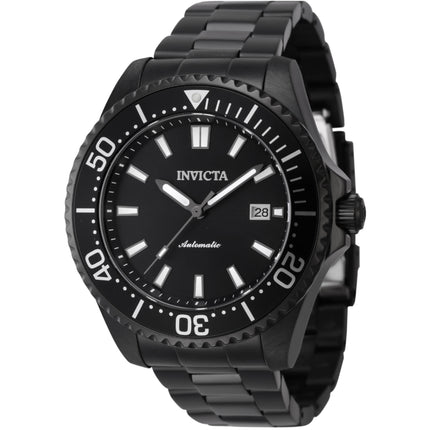 Invicta Men's Watch - Pro Diver Rotating Bezel Automatic Black Dial Bracelet | 46646 ,